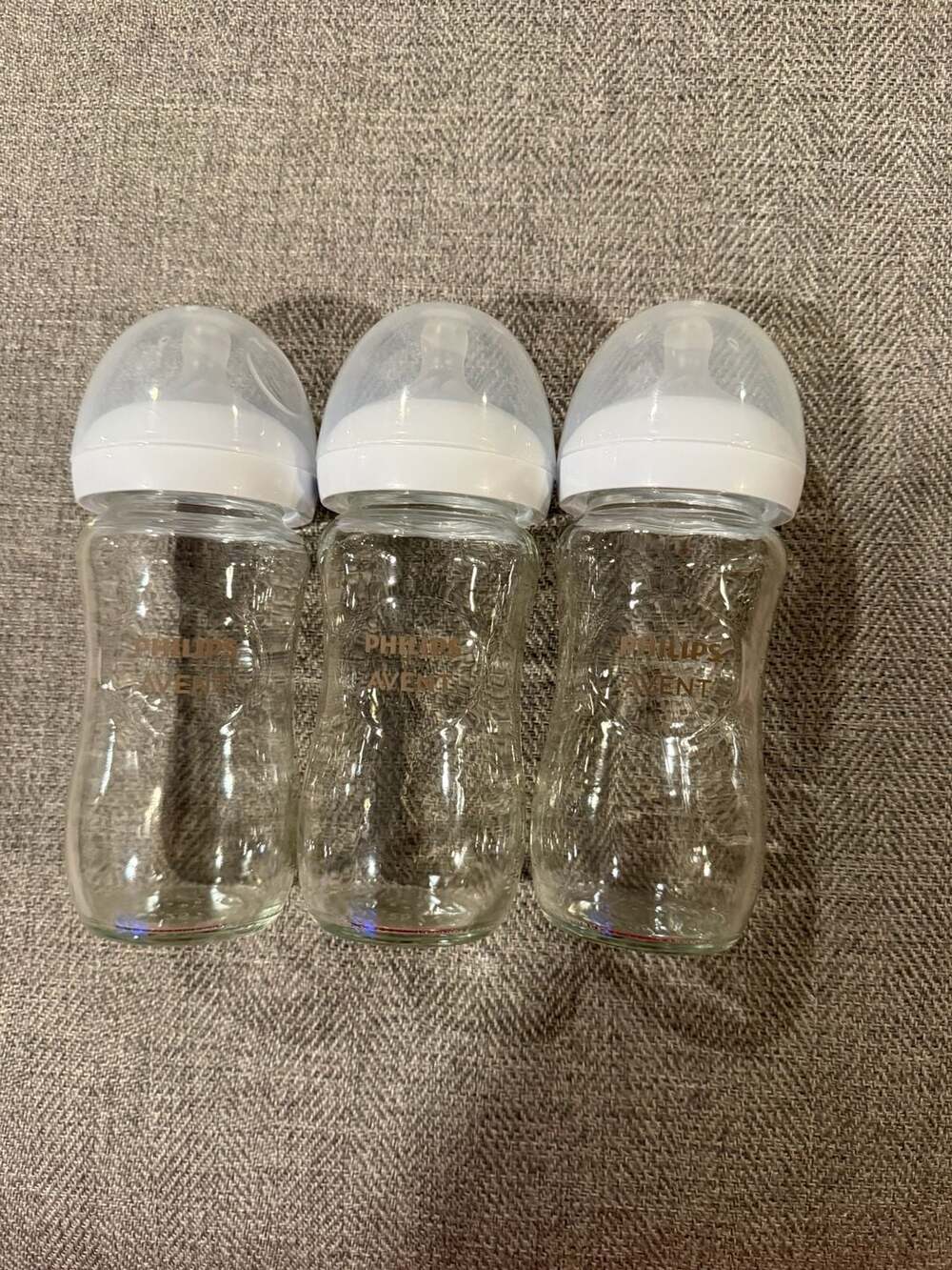 Philips Avent Natural Glass Baby Bottle Size 9 oz 3-Pack